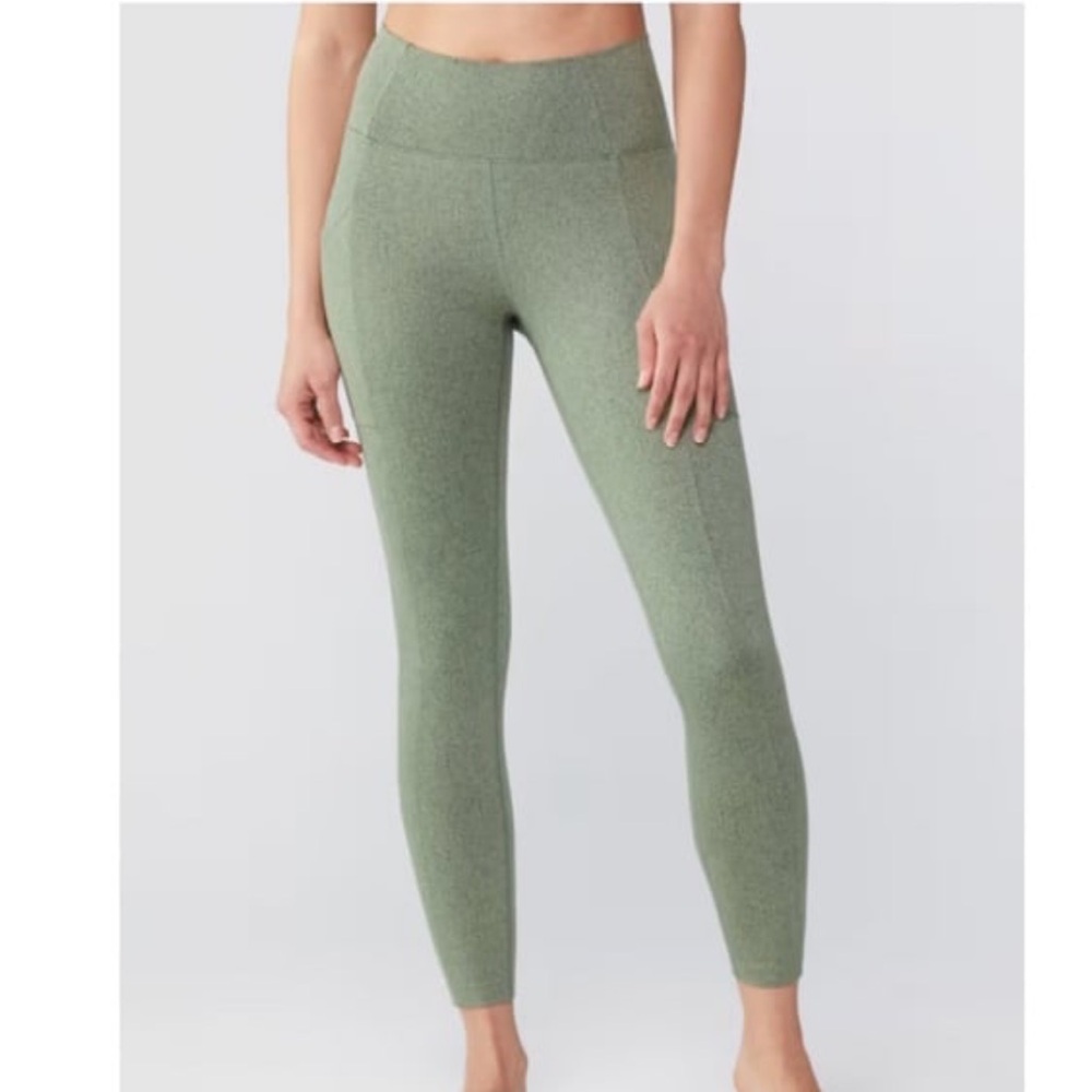 REI CO-OP Take Your Time 7/8 Textured Leggings Women’s Small Light Green